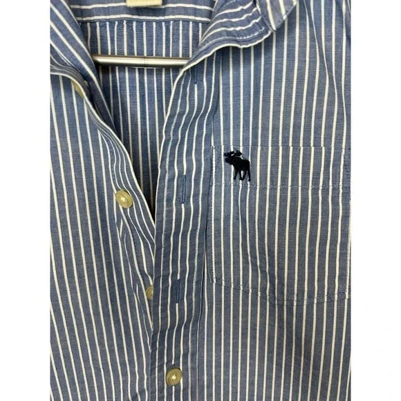 Abercrombie & Fitch Boys Button Up Muscle Tee Size Small - Picture 5 of 5